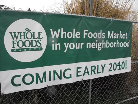 Coming Soon Sign. Foods Coming Soon” sign at